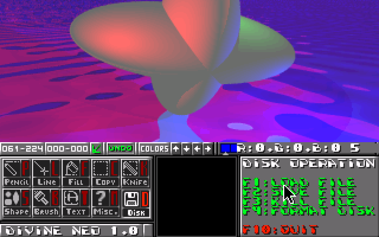 Divine Neochrome atari screenshot